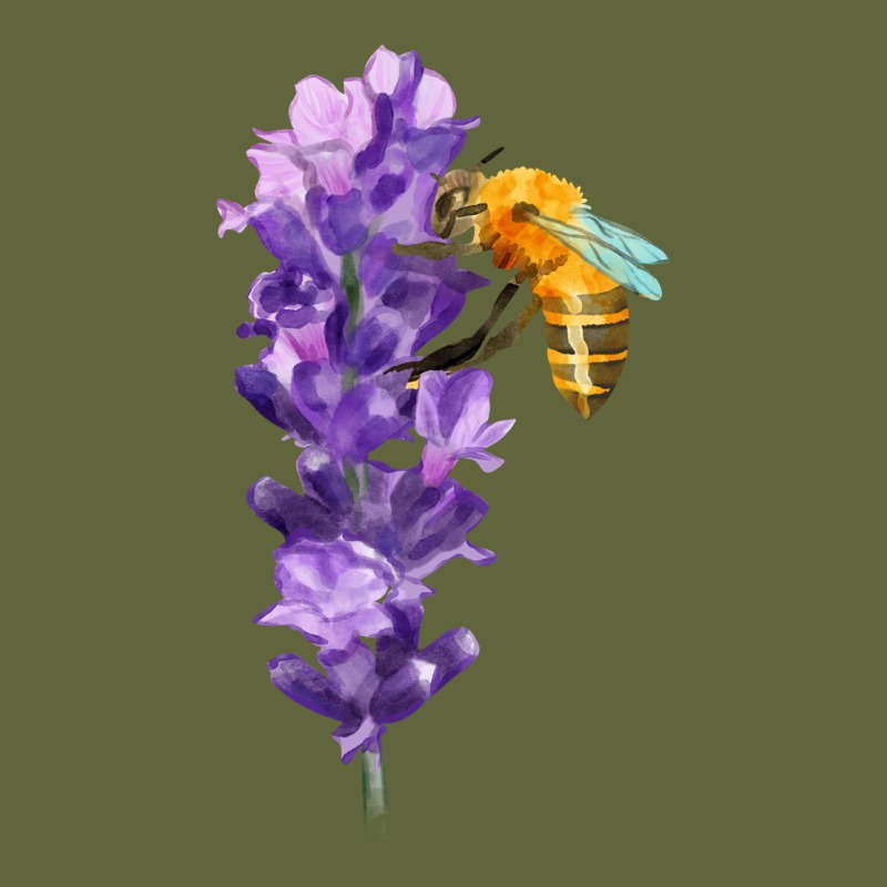 Honey Bee With Lavender Fa Element Classic Tee by FaDigitalArtStudio | Teevron