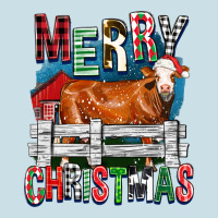 Merry Christmas Simmental Cow Ladies Tee | Teevron