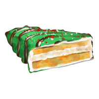 green christmas cake fa element 1 | Teevron