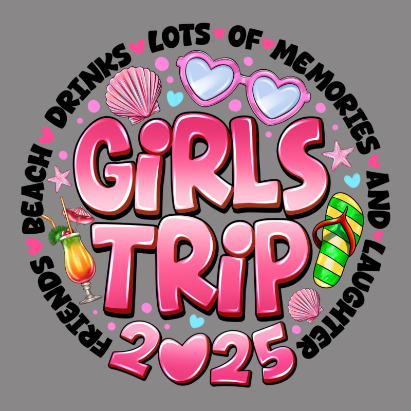 Grils Trip 2025 Vintage Tee by CowhideDigitalArt | Teevron