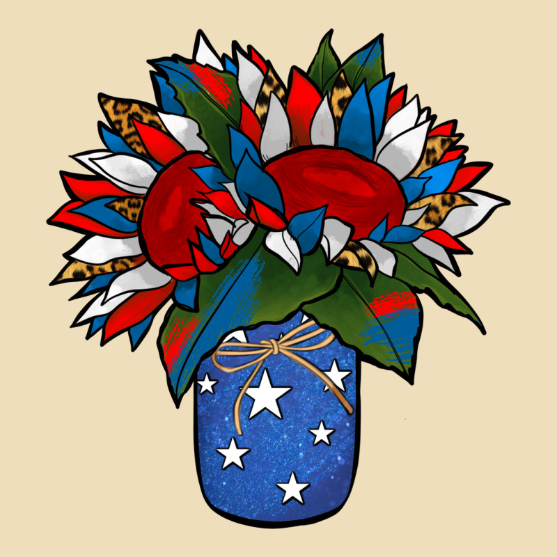 Patriotic Sunflower In A Jar Premium Hoodie by Jasminsmagicworld | Teevron