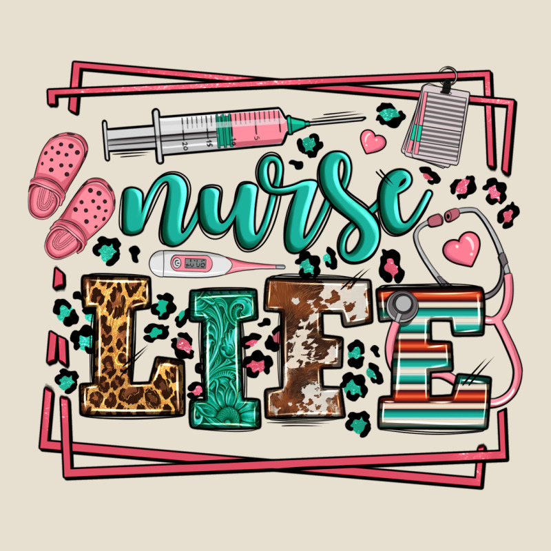 Nurse Life Leopard Frame Urban Heavy Tee by LillyAllenDesigns | Teevron