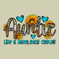 Auntie Like A Mom Only Cooler Heavy Core Tee | Teevron