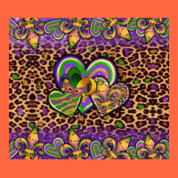 Mardi Gras Fleur De Lis Hearts Leopard Glitter Premium Hoodie | Teevron