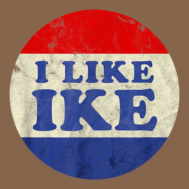 I Like Ike Political Button Vintage Distressed Premium Tee by baoMotion | Teevron
