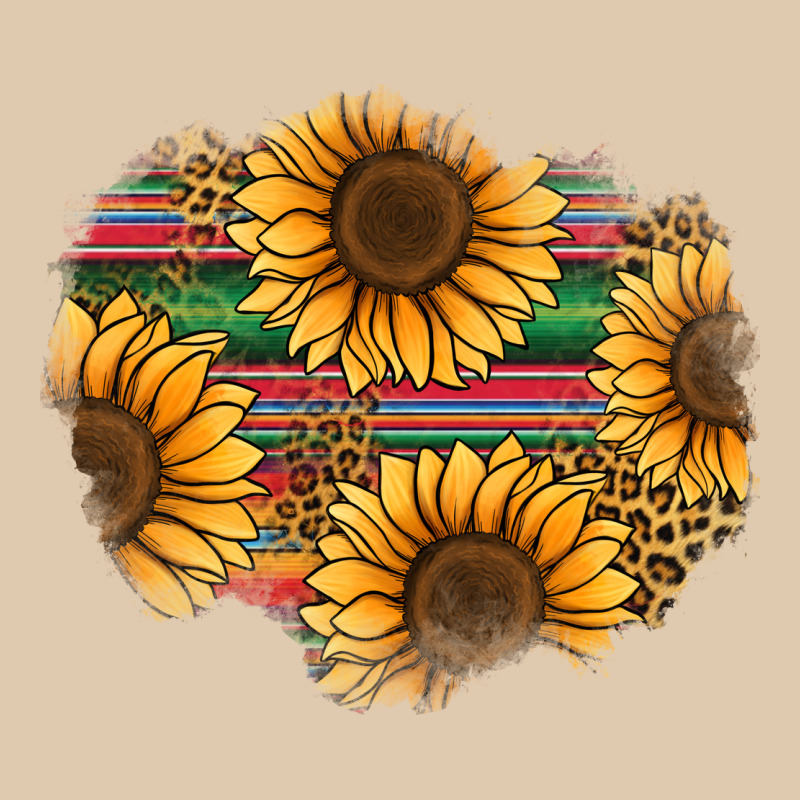 Sunflower Leopard Serape Patch Heavyweight Sweatshirt by Jasminsmagicworld | Teevron