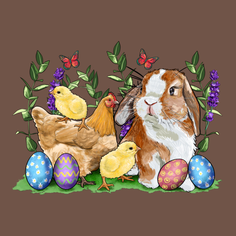 Easter Bunny And Chicks With Floral Premium Sweatshirt by RanaPortraitStore | Teevron