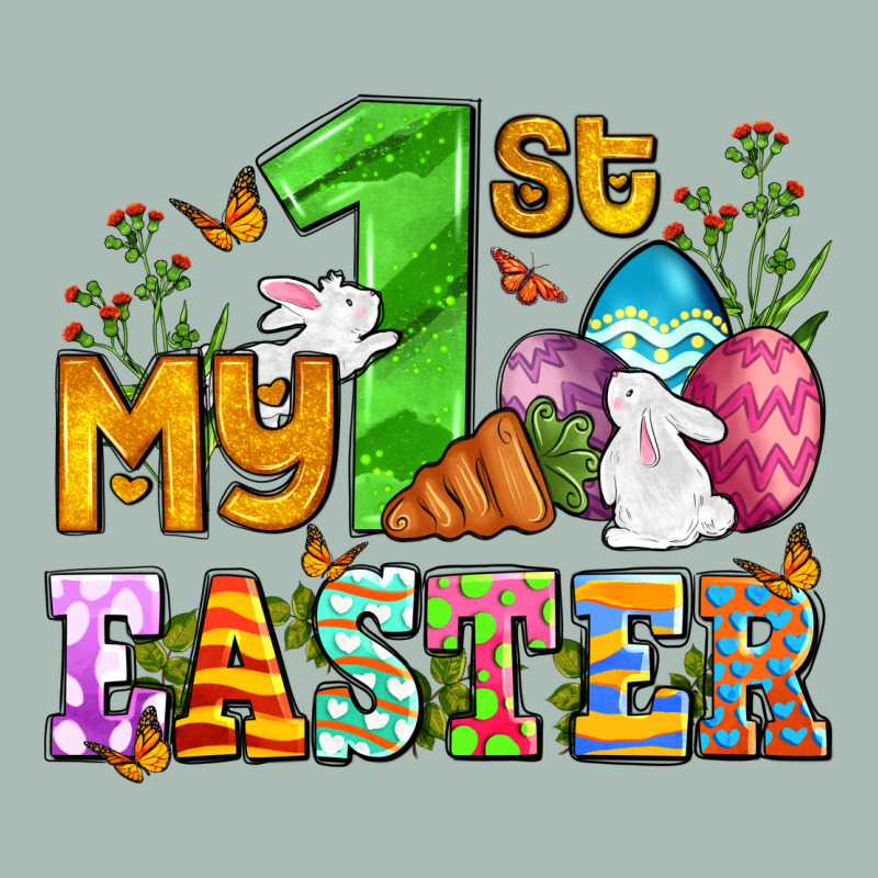 Easter Day My First Easter With Eggs And Rabbits Classic Tee by OliviaCreatesArt | Teevron