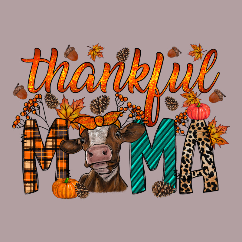 Thankful Mama Cow Vintage Hoodie by RacoonDesign | Teevron