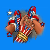 America Afro Girl Sneakers Zipper Hoodie | Teevron