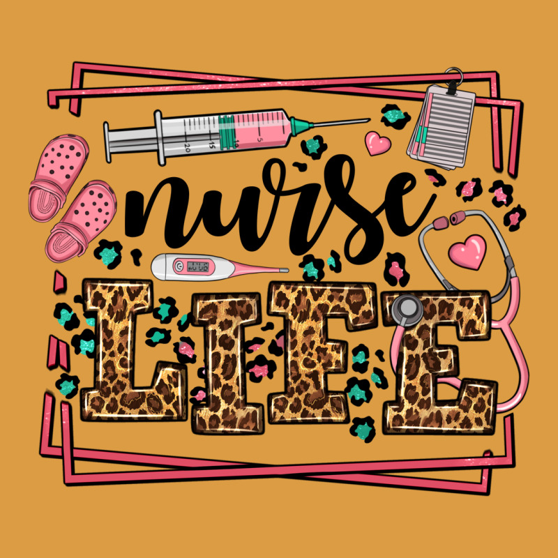 Nurse Life Leopard Frame Urban Heavy Tee by LillyAllenDesigns | Teevron