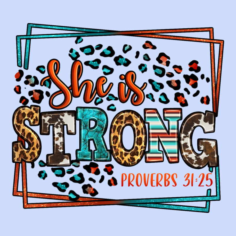 She Is Strong Proverbs 31:25 Urban Heavy Tee by LillyAllenDesigns | Teevron