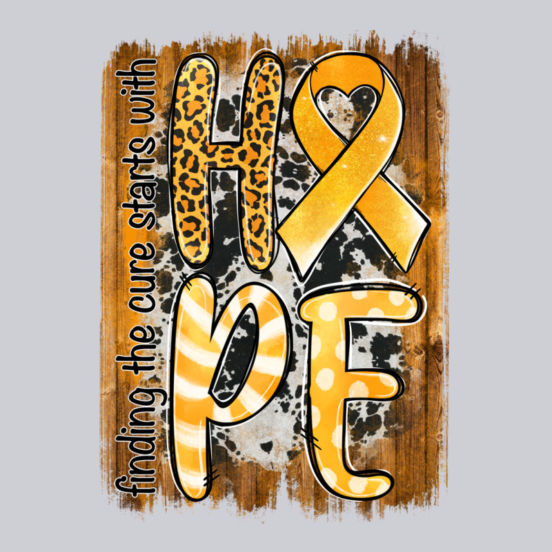Finding The Cure Starts With Hope Childhood Cancer Awareness  With Bac Heavyweight Sweatshirt by Jasminsmagicworld | Teevron