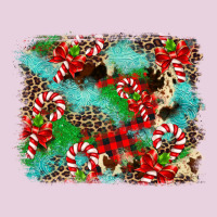 Christmas Plaid Turquoise Glitter Cowhide Ladies Tee | Teevron