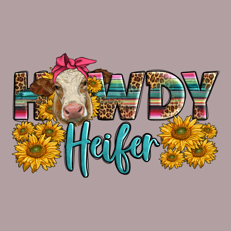 Western Howdy Heifer With Charolais Cow Vintage Hoodie by LillyAllenDesigns | Teevron