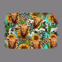 Highland Cow Western Background Heavyweight Hoodie | Teevron