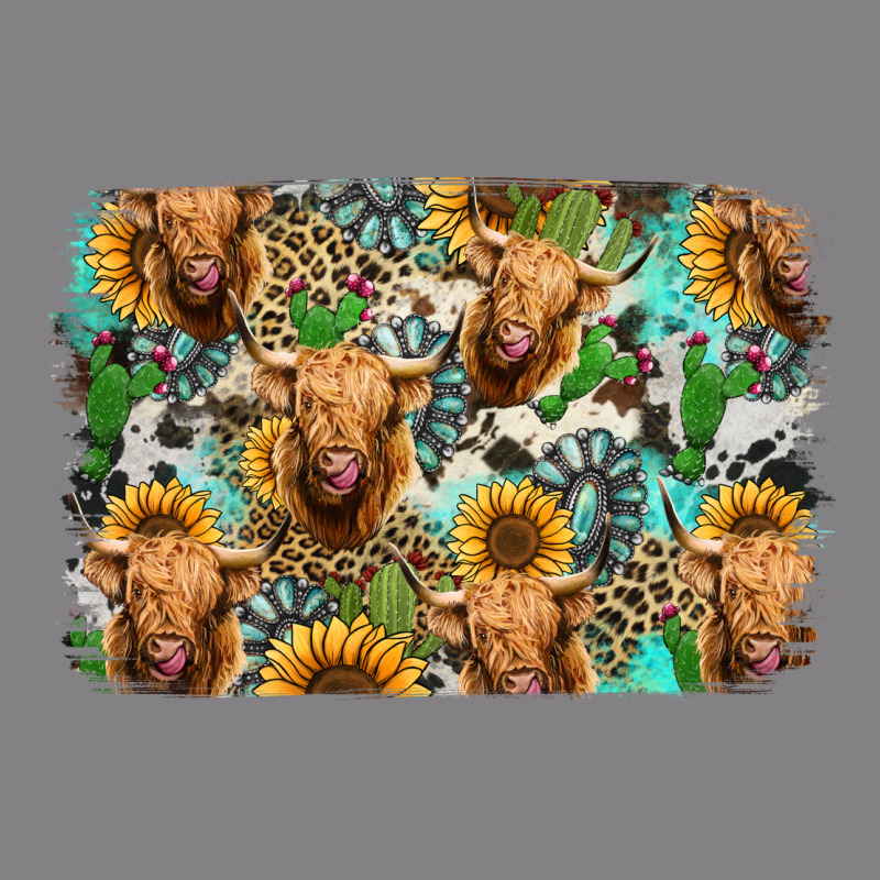 Highland Cow Western Background Heavyweight Hoodie by Jasminsmagicworld | Teevron