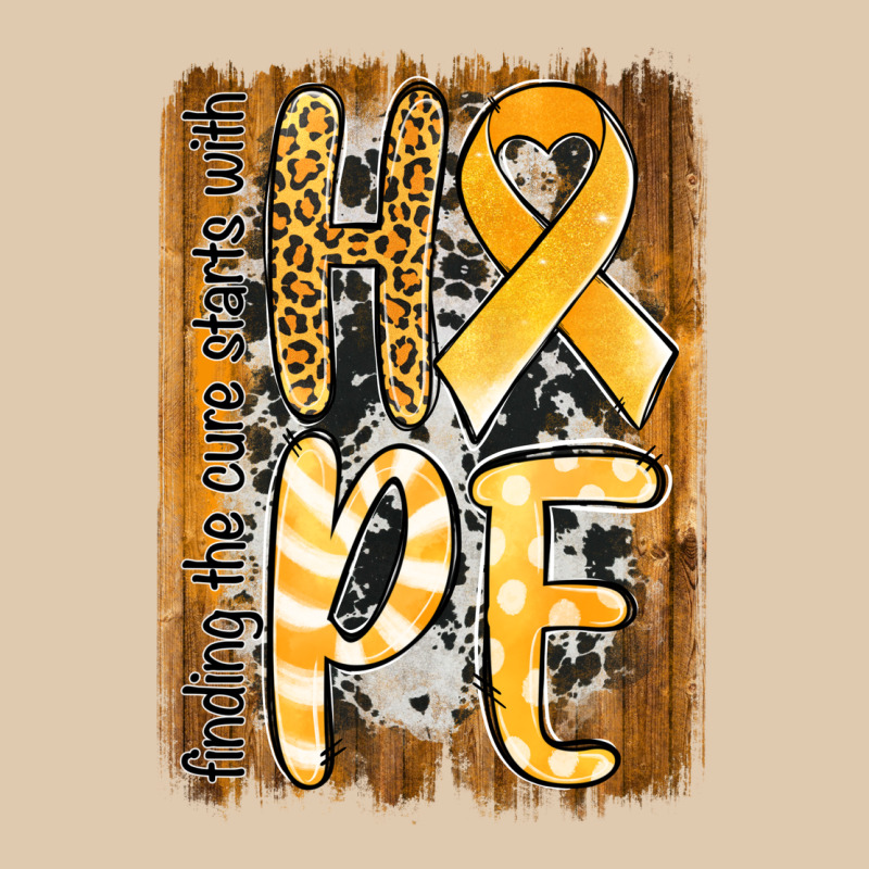 Finding The Cure Starts With Hope Childhood Cancer Awareness  With Bac Heavyweight Sweatshirt by Jasminsmagicworld | Teevron