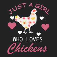 Just A Girl Who Love Chickens Vintage Tee | Teevron