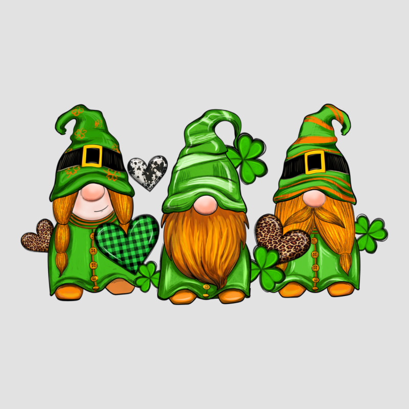 St Patricks Day Gnomes With Western Hearts And Shamrocks Premium Hoodie by Artiststas | Teevron