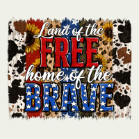 Land Of The Free  Th Of July Brushstroke Urban Heavy Tee | Teevron
