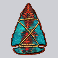 Turquoise Glitter Aztec Arrowhead Heavyweight Sweatshirt | Teevron