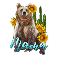 mama bear with sunflowers and cactus | Teevron