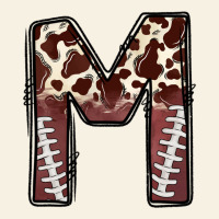Name Footballcow Print Letter M Vintage Tee | Teevron