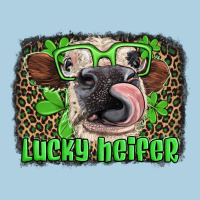 Lucky Heifer With Glasses St Patricks Premium Hoodie | Teevron
