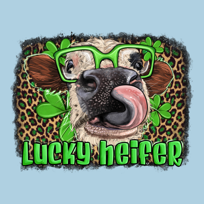 Lucky Heifer With Glasses St Patricks Premium Hoodie by Artiststas | Teevron