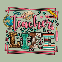 Teacher Life Leopard Frame Urban Heavy Tee | Teevron