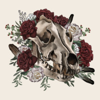 Floral Boho Wolf Skull Premium Sweatshirt | Teevron
