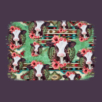 Baby Cow Floral Aztec Background Heavyweight Hoodie | Teevron