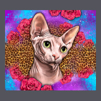 Purple Glitter Roses Sphynx Cat Vintage Hoodie | Teevron