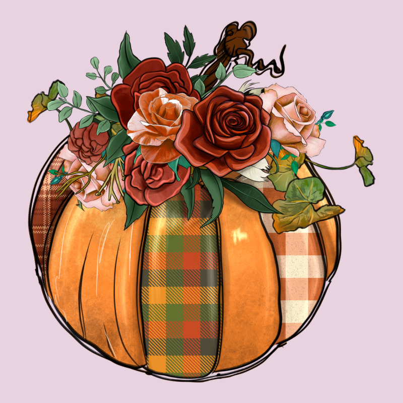 Floral Pumpkin Ladies Tee by BundleAndBundleShop | Teevron