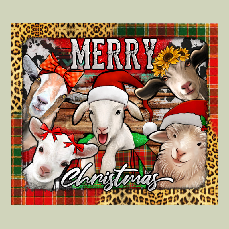 Merry Christmas Goats Tumbler Heavyweight Hoodie by Jasminsmagicworld | Teevron