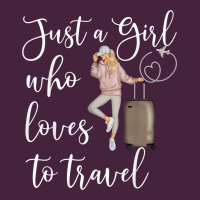 Just A Girl Who Loves To Travel Traveling Women Nomad T Shirt Premium Tee | Teevron