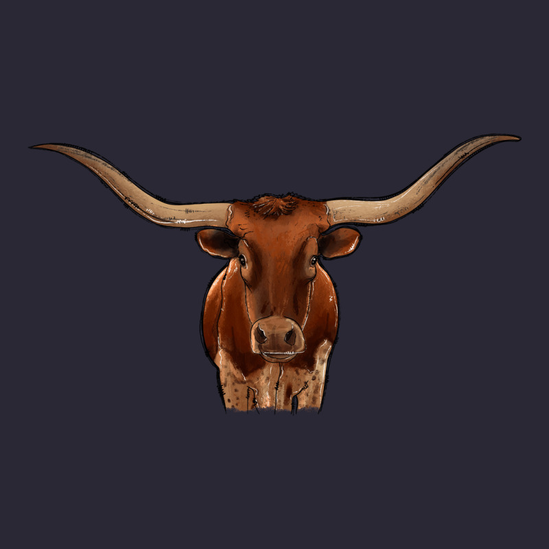 Texas Longhorn Illustration Vintage Tee by CowhideDigitalArt | Teevron