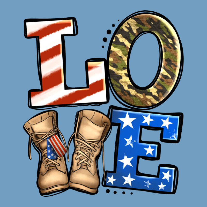 Love 4th Of July Army Veteran Urban Heavy Tee by Jasminsmagicworld | Teevron