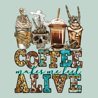 Coffee Makes Me Feel Alive Skeleton Coffee Cups Zipper Hoodie | Teevron