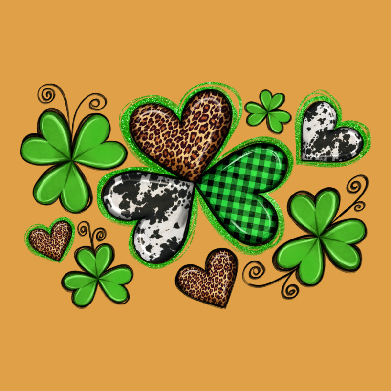 Western St Patricks Day Shamrocks And Hearts Premium Hoodie by Artiststas | Teevron