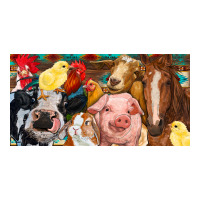 Farm animals with aztec | Teevron
