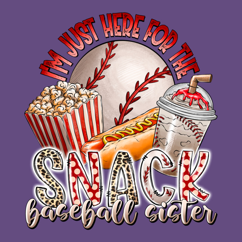 I Am Just Here For The Snack Baseball Sister Vintage Hoodie by RacoonDesign | Teevron