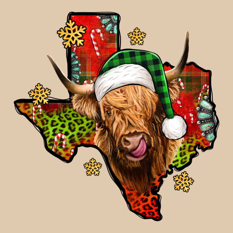 Christmas Texas Highland Cow Heavyweight Sweatshirt by Jasminsmagicworld | Teevron