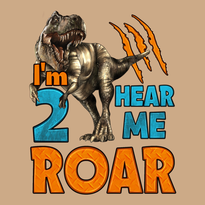 I'm Two Hear Me Roar Dinosaur Birthday Vintage Hoodie by LillyAllenDesigns | Teevron