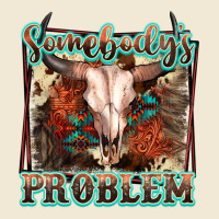 Somebody's Problem Bull Skull Ladies Tee | Teevron