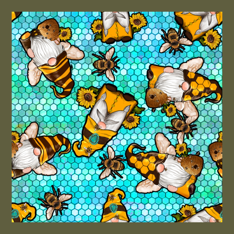 Honey Bee Gnomes Seamless Pattern Vintage Tee by BundleAndBundleShop | Teevron