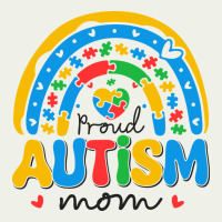 Proud Autism Mom Rainbow Urban Heavy Tee | Teevron