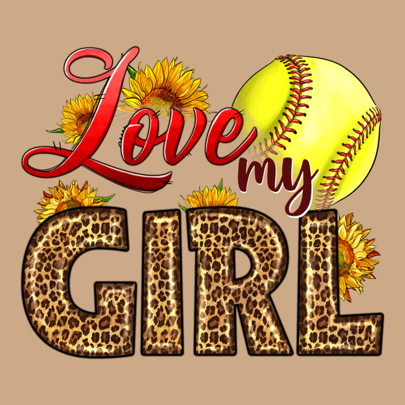Love My Girl Softball Vintage Hoodie by LillyAllenDesigns | Teevron