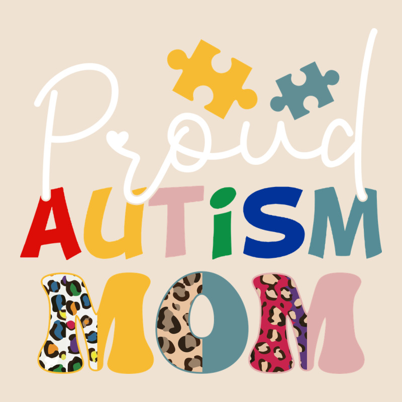 Proud Autism Mom Leopard Pattern Design Autism Awa Urban Heavy Tee by CowhideDigitalArt | Teevron